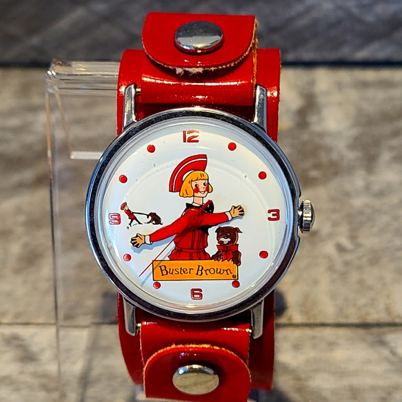 Vintage Buster Brown 1970s Mechanical Wind Watch
